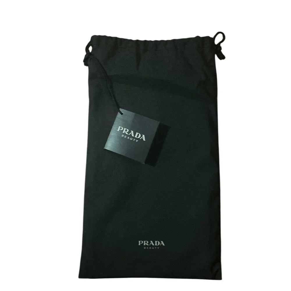 Prada Beauty Black Nylon Cosmetic Makeup Bag Zipper Pouch Luxury Travel Case
